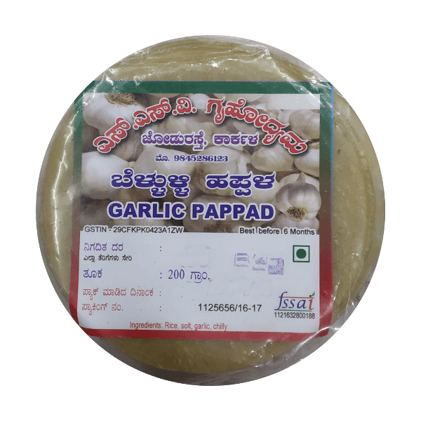 ssv garlic papad